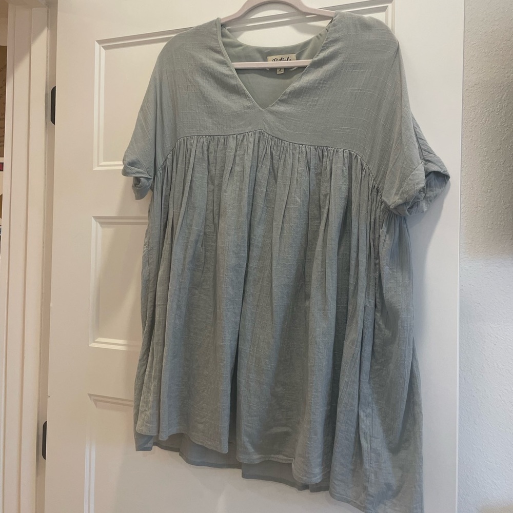 Listicle light green/blue dress